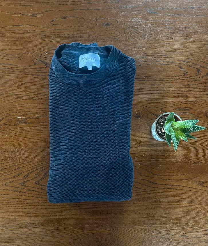 gebreide trui, Kleding | Heren, Truien en Vesten, Zo goed als nieuw, Maat 48/50 (M), Blauw, Ophalen of Verzenden