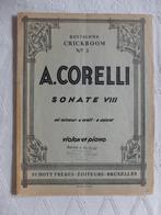 SONATE VIII  (viool en piano)  van  CORELLI, Gelezen, Ophalen of Verzenden