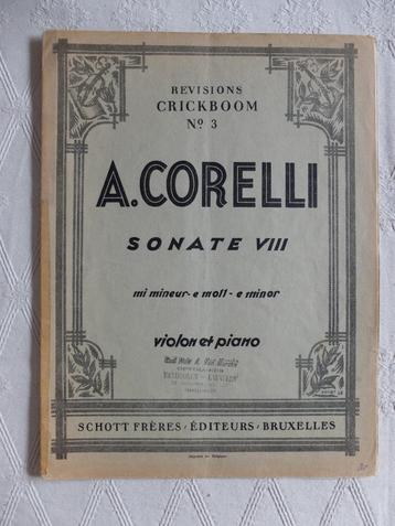 SONATE VIII  (viool en piano)  van  CORELLI