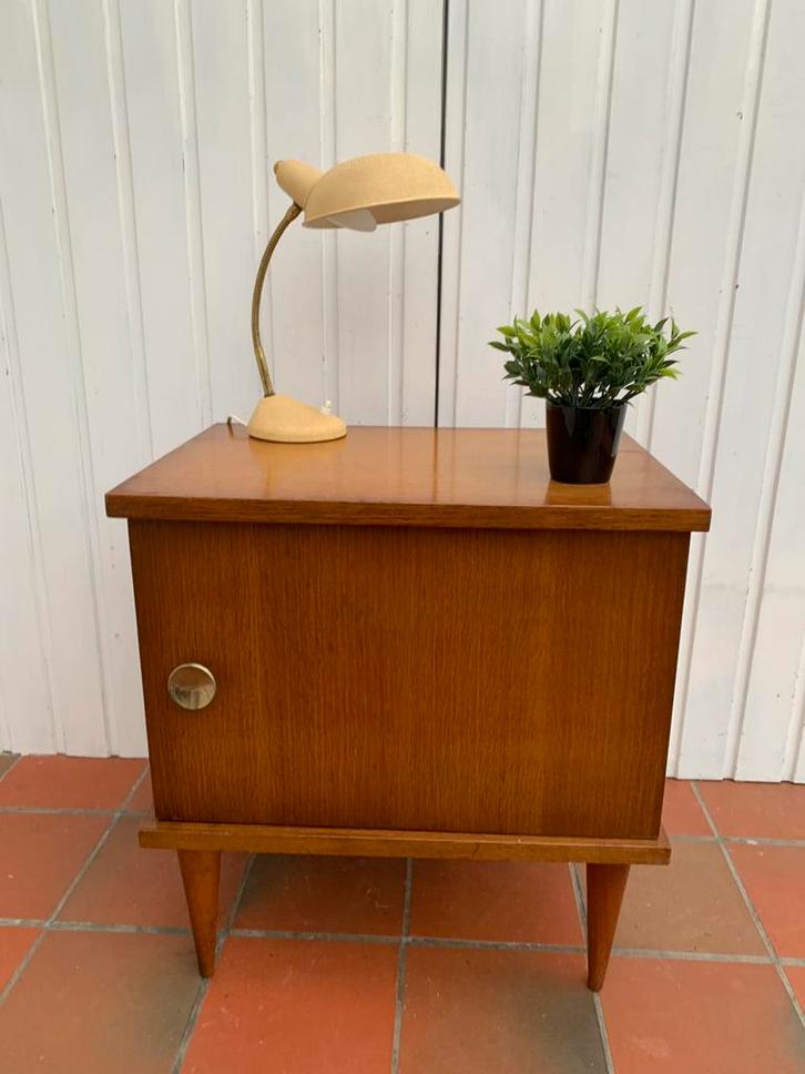 Vintage nachtkastje, Huis en Inrichting, Slaapkamer | Nachtkastjes, Gebruikt, Ophalen