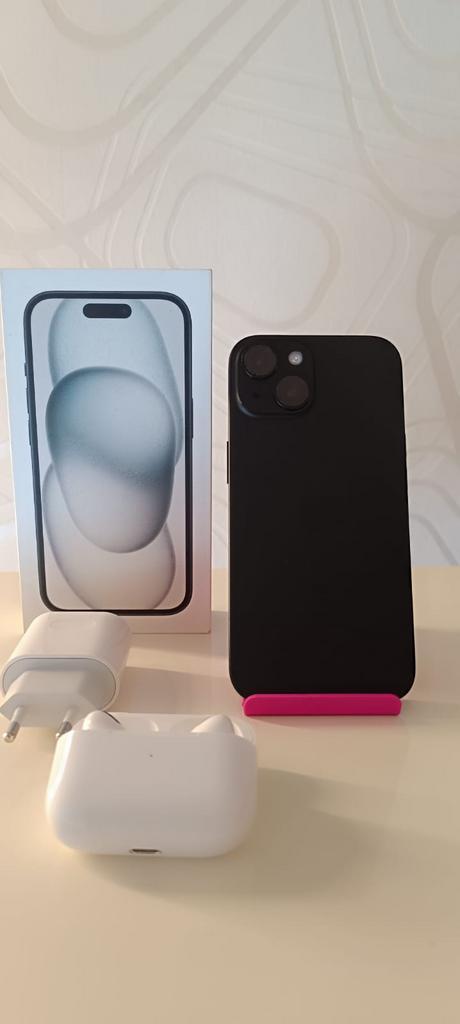 Iphone 15 topstaat, Telecommunicatie, Mobiele telefoons | Apple iPhone, Zo goed als nieuw, 128 GB, Zonder abonnement, iPhone 15