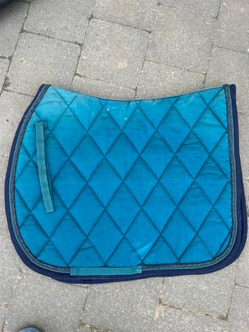 Blauw zadeldoek te koop, Enlèvement, Comme neuf, Couverture