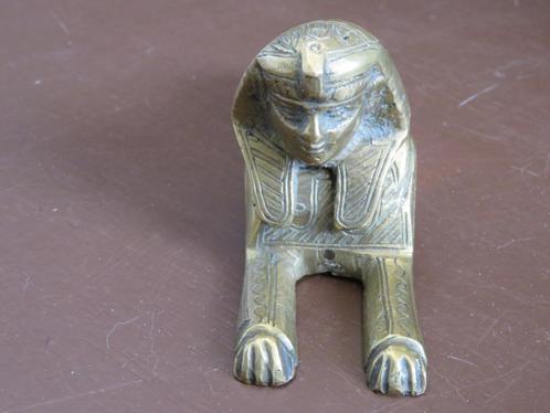 Vintage messing sphinx inktpot jaren 20, Antiek en Kunst, Curiosa en Brocante, Ophalen of Verzenden