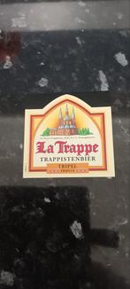 Bieretiket la trappe trappistenbier tripel, Collections, Marques de bière, Comme neuf, Enlèvement ou Envoi, La Trappe