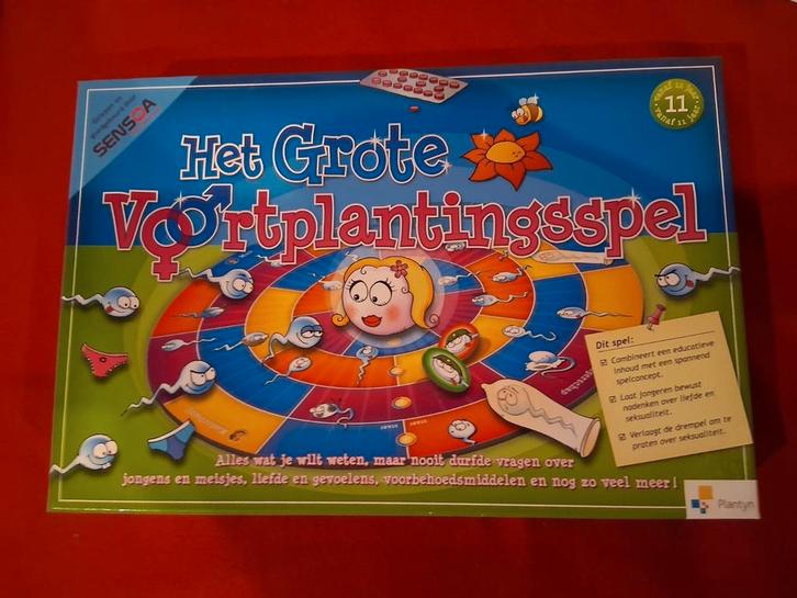 Het grote voortplantingsspel, thuisbasis Plantyn, ism Sensoa, Hobby en Vrije tijd, Gezelschapsspellen | Overige, Zo goed als nieuw