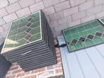 Loodglas in dubbele beglazing, Doe-het-zelf en Bouw, Glas en Ramen, Ophalen, Gevelraam of Ruit, Gebruikt, Minder dan 80 cm