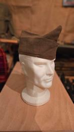 Calot US ww2, Ophalen of Verzenden, Landmacht, Helm of Baret