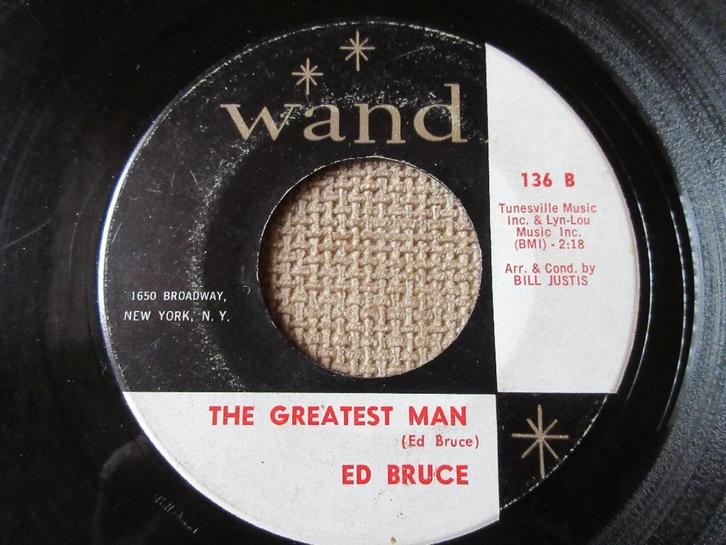 Ed bruce - The Greatest Man / It's Coming To Me, Cd's en Dvd's, Vinyl Singles, Gebruikt, Single, R&B en Soul, 7 inch, Ophalen of Verzenden