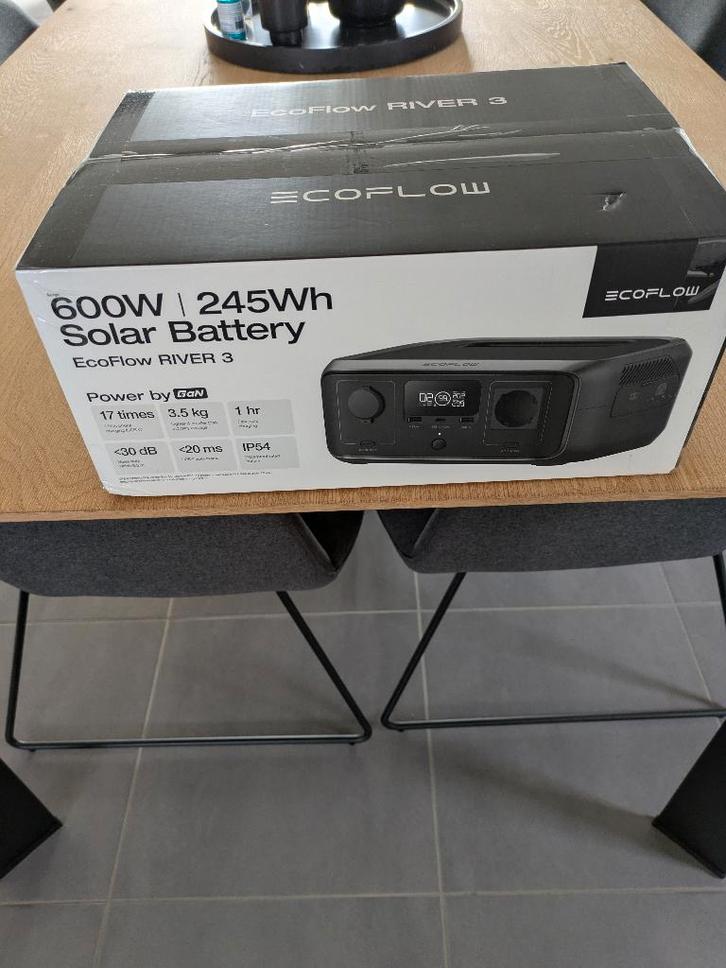 EcoFlow RIVER 3 PowerStation nieuw ongeopend met garantie, Caravans en Kamperen, Kampeeraccessoires, Nieuw, Ophalen of Verzenden