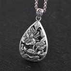 Lotus Hanger - 925 zilver, Verzenden, Nieuw, Bloem of Plant, Zilver
