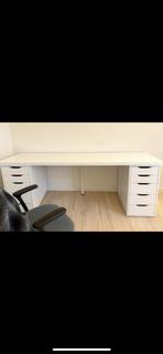 Koopje, grote bureau met bureaustoel, Huis en Inrichting, Ophalen, Zo goed als nieuw, Bureau