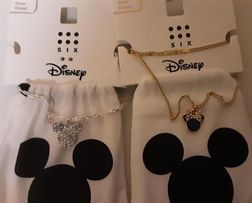Disney Mickey & Minnie Mouse kettingen 1+1 gratis!, Handtassen en Accessoires, Kettingen, Nieuw, Met hanger, Verzenden