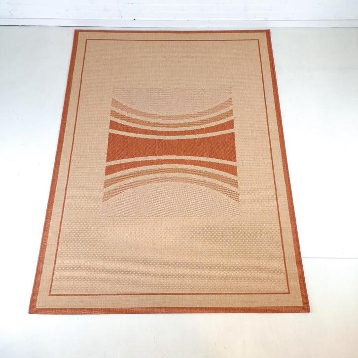 Vintage kleed geometrisch Art Deco Tim van Campen stijl, Maison & Meubles, Ameublement | Tapis & Moquettes, Beige, Enlèvement