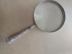 Vergrootglas verzilverd antiek, Hobby en Vrije tijd, Ophalen, Gebruikt, Vergrootglas of Loep