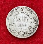 Collection Monnaie - 1/2 Franc Suisse 1879 en Argent, Enlèvement ou Envoi, Argent