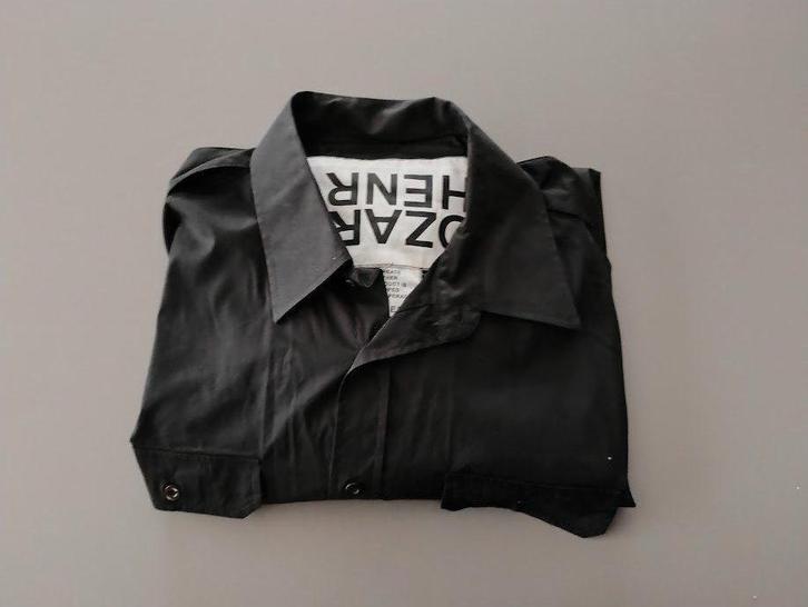 Ozark Henry Genummerd Heren hemd, Kleding | Heren, Overhemden, Zo goed als nieuw, Halswijdte 43/44 (XL), Zwart, Ophalen of Verzenden