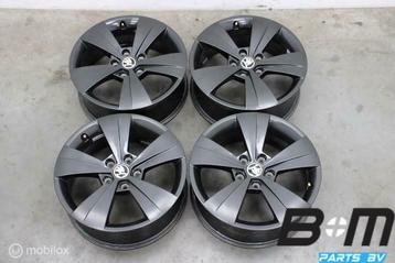 ORIGINEEL! 17 inch velgen Skoda SuperB! 3V0601025A, Auto-onderdelen, Banden en Velgen, Gebruikt, Velg(en)