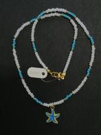 Collier rocailles étoile de mer bleue, Bijoux, Sacs & Beauté, Colliers, Synthétique, Bleu, Avec pendentif, Enlèvement ou Envoi