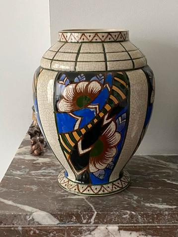 Vase Art Deco, Faïencerie AMC, Auguste Mouzin
