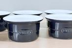 6 Pyrex keramische ramekins / stoofpotjes / souffléschaaltje, Huis en Inrichting, Ophalen of Verzenden, Zo goed als nieuw, Overige stijlen