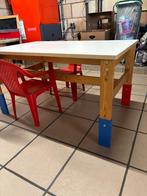 Wit kindertafeltje in hoogte verstelbaar, Kinderen en Baby's, Kinderkamer | Tafels en Stoelen, Ophalen, Zo goed als nieuw, Tafel(s)