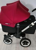 Bugaboo donkey 2 Twin zwart/red zo goed als nieuw, Kinderen en Baby's, Kinderwagens en Combinaties, Ophalen, Zo goed als nieuw