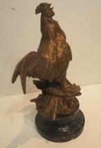 bronze coq signe drouot comte du passage, Antiquités & Art, Enlèvement ou Envoi, Bronze