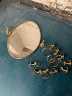 Vintage koperen badkamerset met spiegel, Ophalen of Verzenden, Zo goed als nieuw