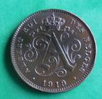 1919 2 centimes Albert 1er en FR - port 1,50 euro, Timbres & Monnaies, Monnaies | Belgique, Envoi, Monnaie en vrac, Métal
