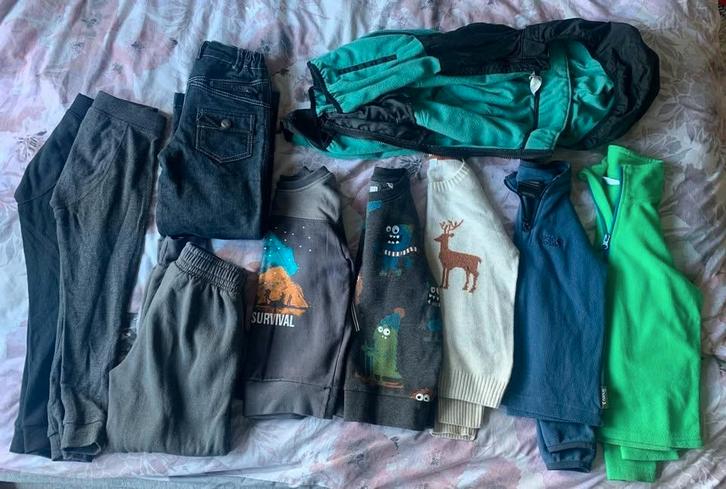 Herfst-winterkledingset voor jongens maat 116, Kinderen en Baby's, Kinderkleding | Maat 116, Zo goed als nieuw, Jongen, Jas, Ophalen