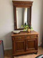 Mooie massieve kast met spiegel, Antiek en Kunst, Antiek | Meubels | Kasten, Ophalen