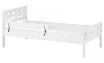 KRITTER Peuterbed met lattenbodem, wit, 70x160 cm beschikbaar voor biedingen