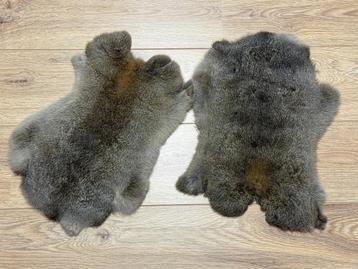 Decoratieve konijnenvachtjes (2 stuks) beschikbaar voor biedingen