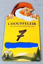 Chouffe chouffeleir emaille bord, Verzamelen, Biermerken, Ophalen, Zo goed als nieuw
