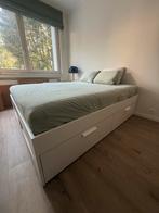 IKEA Bed Brimnes 160x200 + mattress Vesteroy, Huis en Inrichting, Ophalen, Zo goed als nieuw