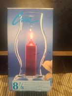 Windlichtglas voor kaars ( nieuw )., Ophalen of Verzenden, Zo goed als nieuw