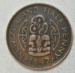 AV. NIEUW-ZELAND MUNT KM#12 "1/2 PENNY" UIT 1947, Postzegels en Munten, Munten | Oceanië, Ophalen of Verzenden, Losse munt
