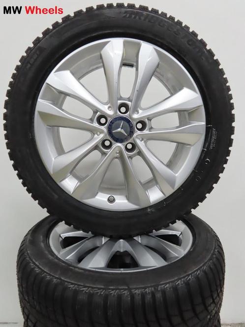 Originele Mercedes 17 inch velgen C W205 nieuwe winterbanden, Auto-onderdelen, Banden en Velgen, Banden en Velgen, Winterbanden