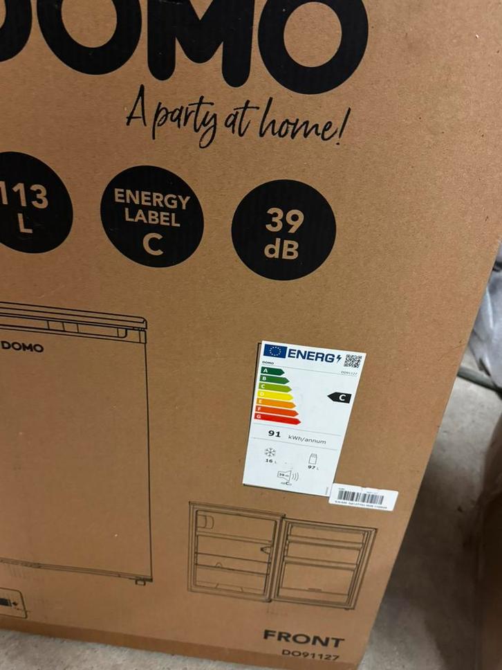 Domo DO91127, Electroménager, Réfrigérateurs & Frigos, Neuf, Avec compartiment congélateur, 100 à 150 litres, 85 à 120 cm, 45 à 60 cm