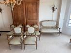 Salonset (6 stoelen en 1 bank) Louis XIV, Ophalen