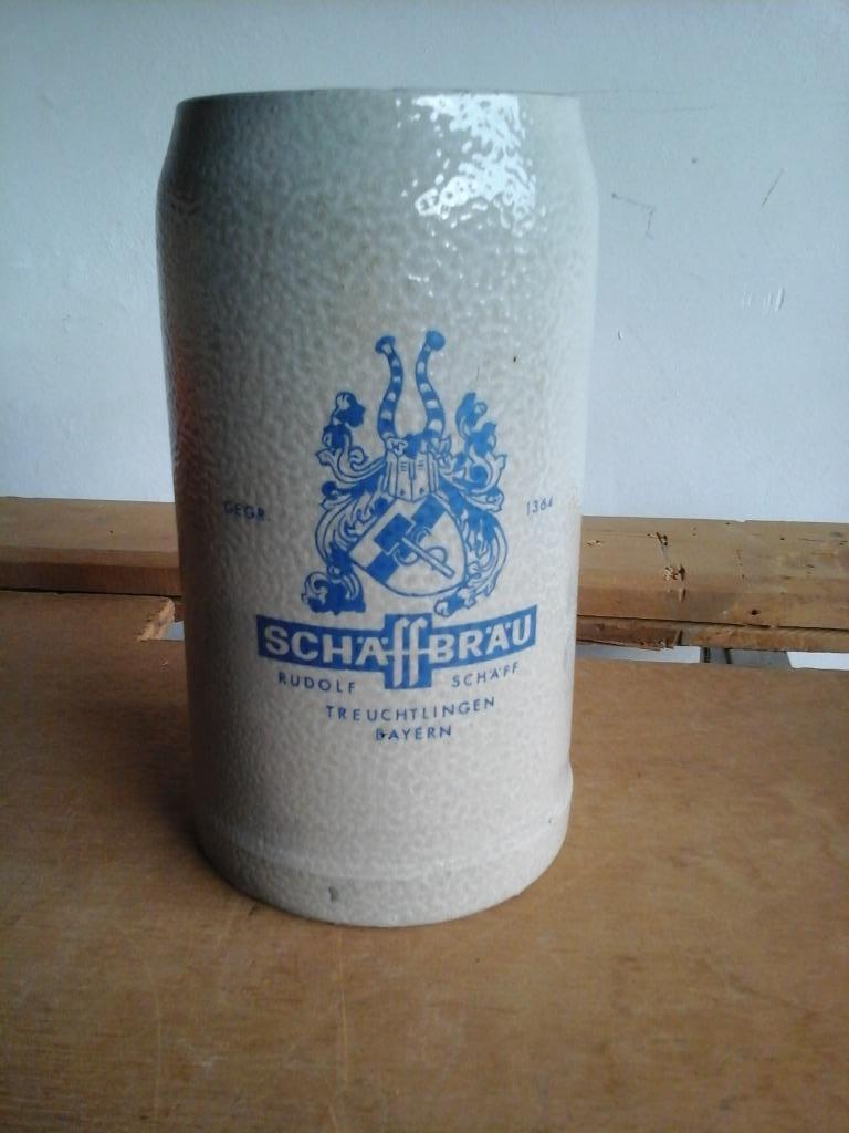 BIERPOT - SCHÄFFBRÄU, Collections, Marques de bière, Utilisé, Chope(s), Autres marques, Enlèvement ou Envoi