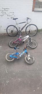 Lot de 3 vélos (1 adulte + 2 enfants) – à réparer, Ophalen