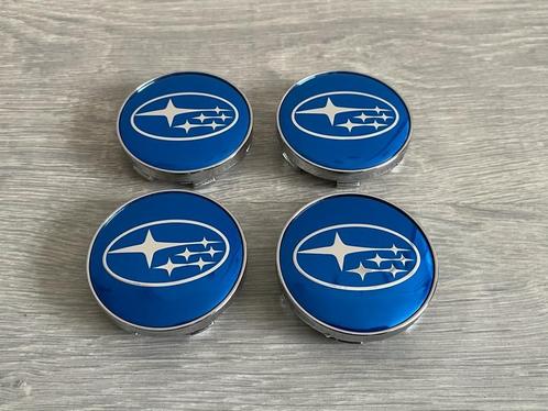 Subaru WRX STI Naafdoppen/Naafkappen 60mm set van 4 stuks, Auto-onderdelen, Overige Auto-onderdelen, Porsche, Subaru, Nieuw, Verzenden