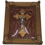 Christus achter gebogen glas., Antiek en Kunst, Ophalen