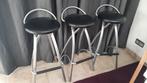 3 Barstoelen, Huis en Inrichting, Ophalen, Met voetsteun, 60 tot 90 cm, Zo goed als nieuw