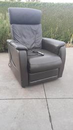 Fauteuil relax cuir electrique couché ou relevé, Minder dan 75 cm, Gebruikt, Leer, Ophalen of Verzenden