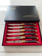 Laguiole tafelmessen set, Ophalen of Verzenden, Inox of Chroom, Zo goed als nieuw, Bestekset