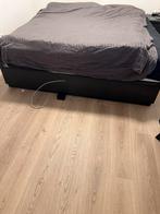 2 persoons bed met 6 lades, Huis en Inrichting, Slaapkamer | Boxsprings, Ophalen, Zwart, Tweepersoons, Zo goed als nieuw