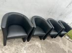 90€4 Zwarte stoelen in topstaat., Ophalen, Zo goed als nieuw