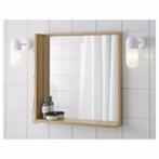Un miroirs de salle de bain en bois, 50 tot 100 cm, Minder dan 100 cm, Overige typen, Zo goed als nieuw